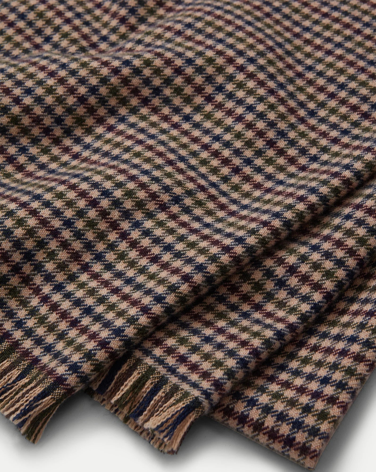 Houndstooth Wool Scarf