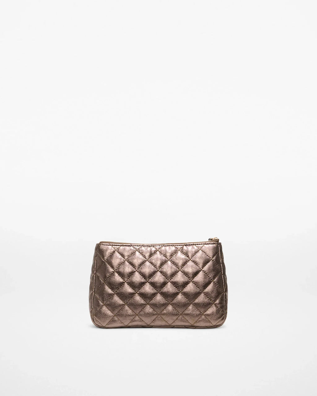 Espresso Metallic Leather Medium Luna Cosmetic