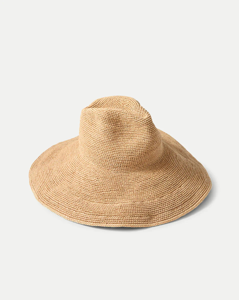 Waverly Wide Brimmed Raffia Straw Hat