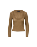 Neita Ribbed Crewneck Top
