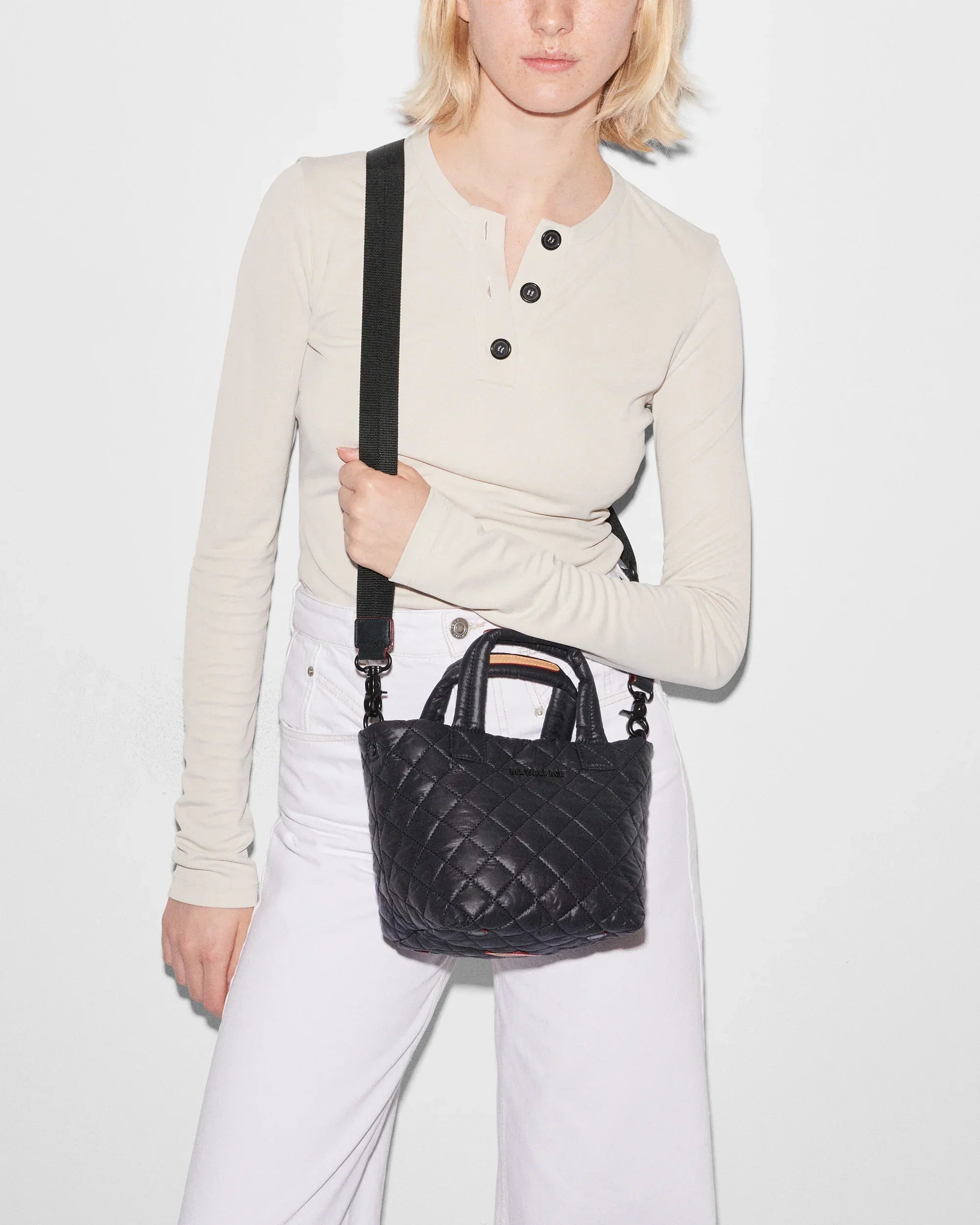 Black Mini Metro Tote Deluxe