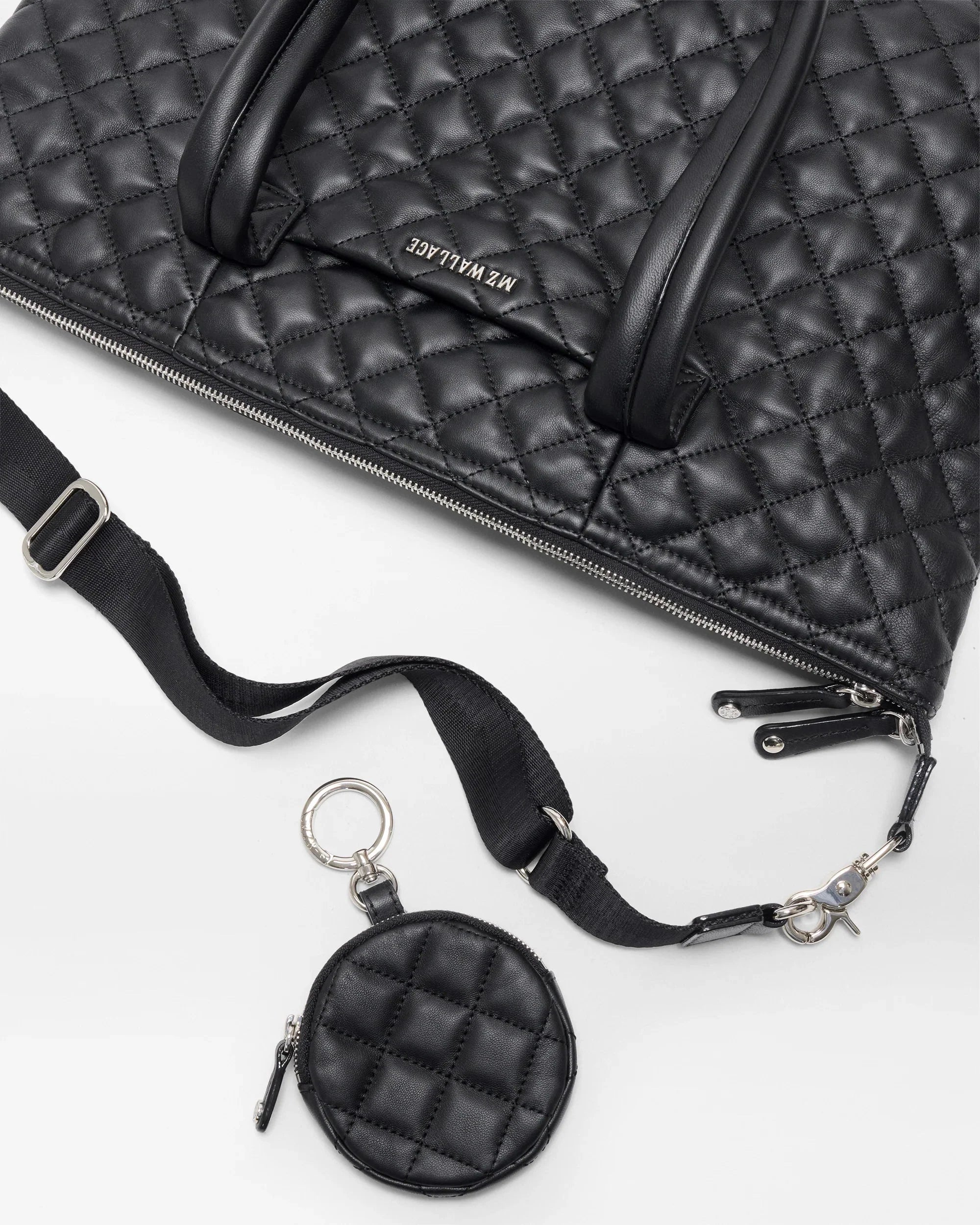 Black Quilted Leather Medium Sutton Deluxe