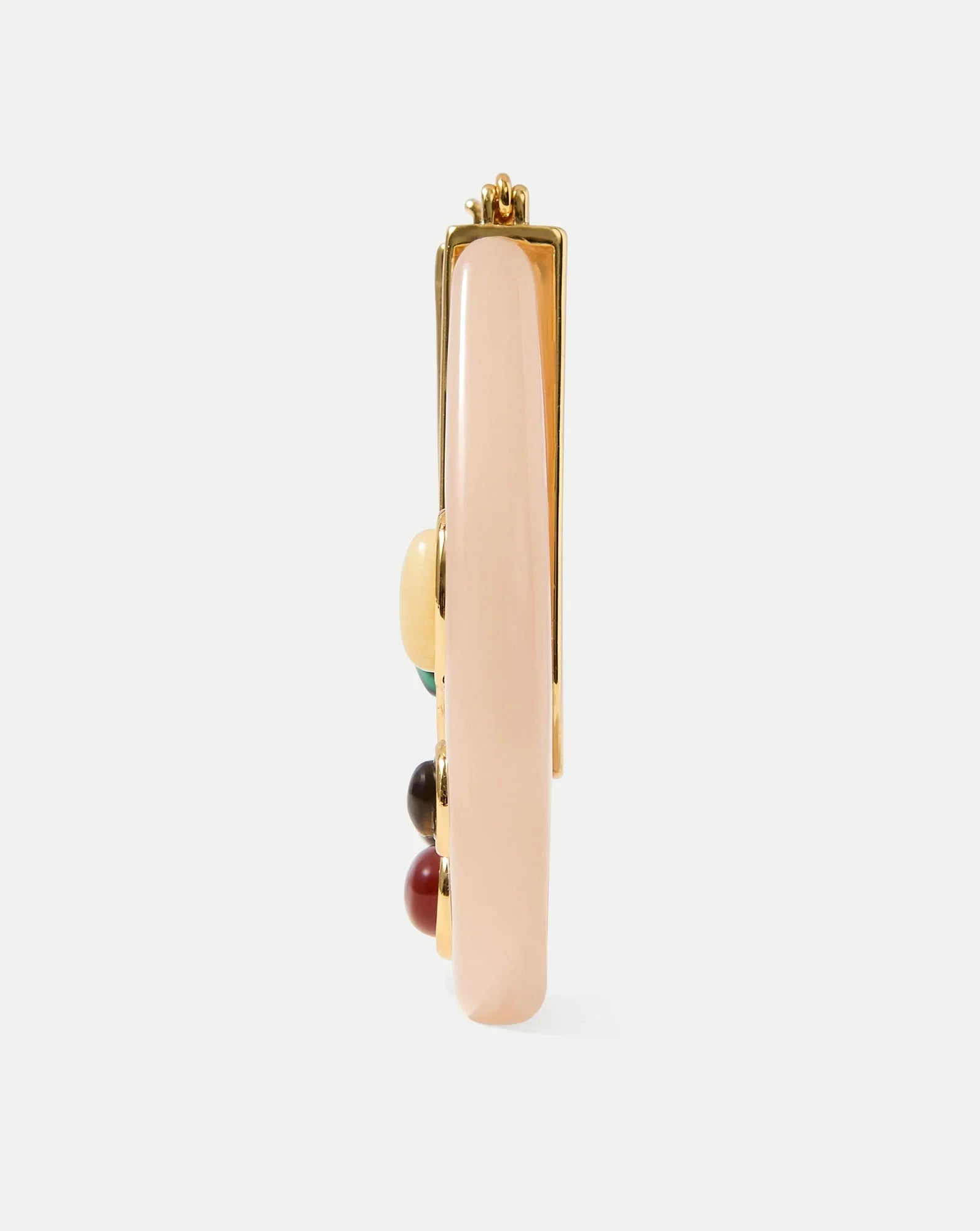 Resin Embellished Drop Hoop