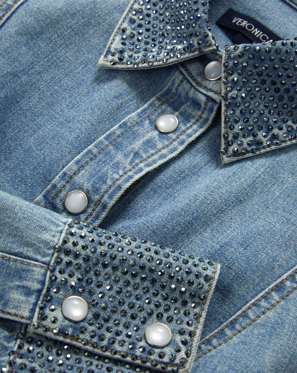 Eddie Embellished Chambray Shirt