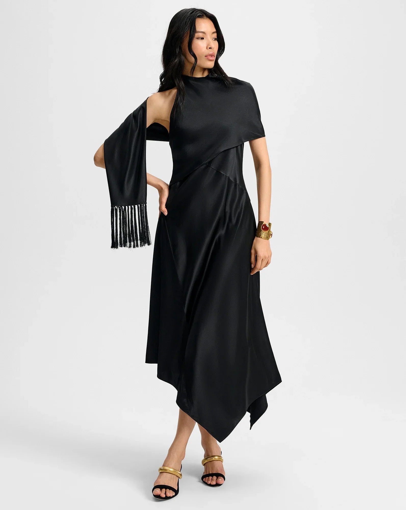Wyndham Silk Midi Dress