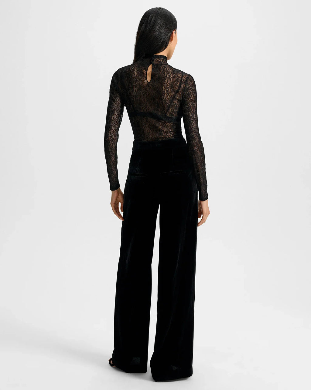 Alex Velvet Wide-Leg Pant