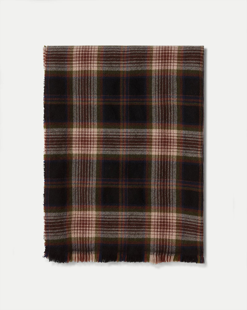 Plaid Wool Scarf