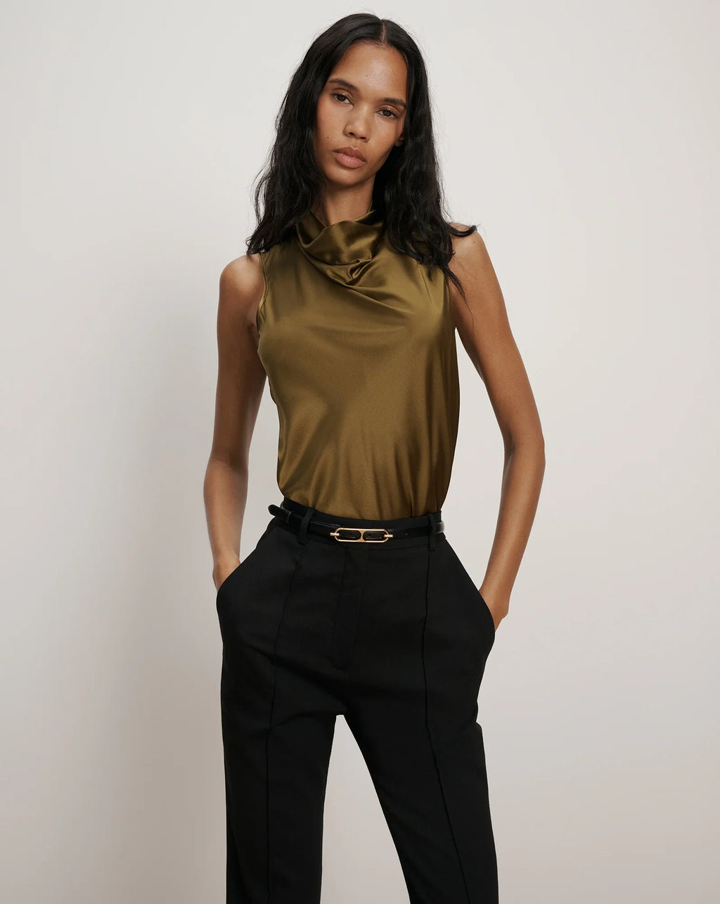 Tam Silk Sleeveless Top