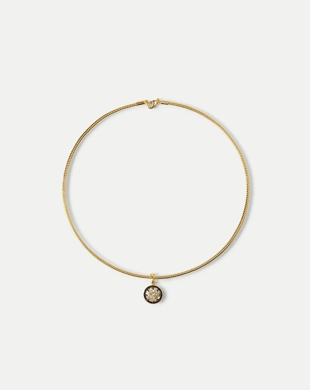 Gold Snake Chain Pendant Necklace
