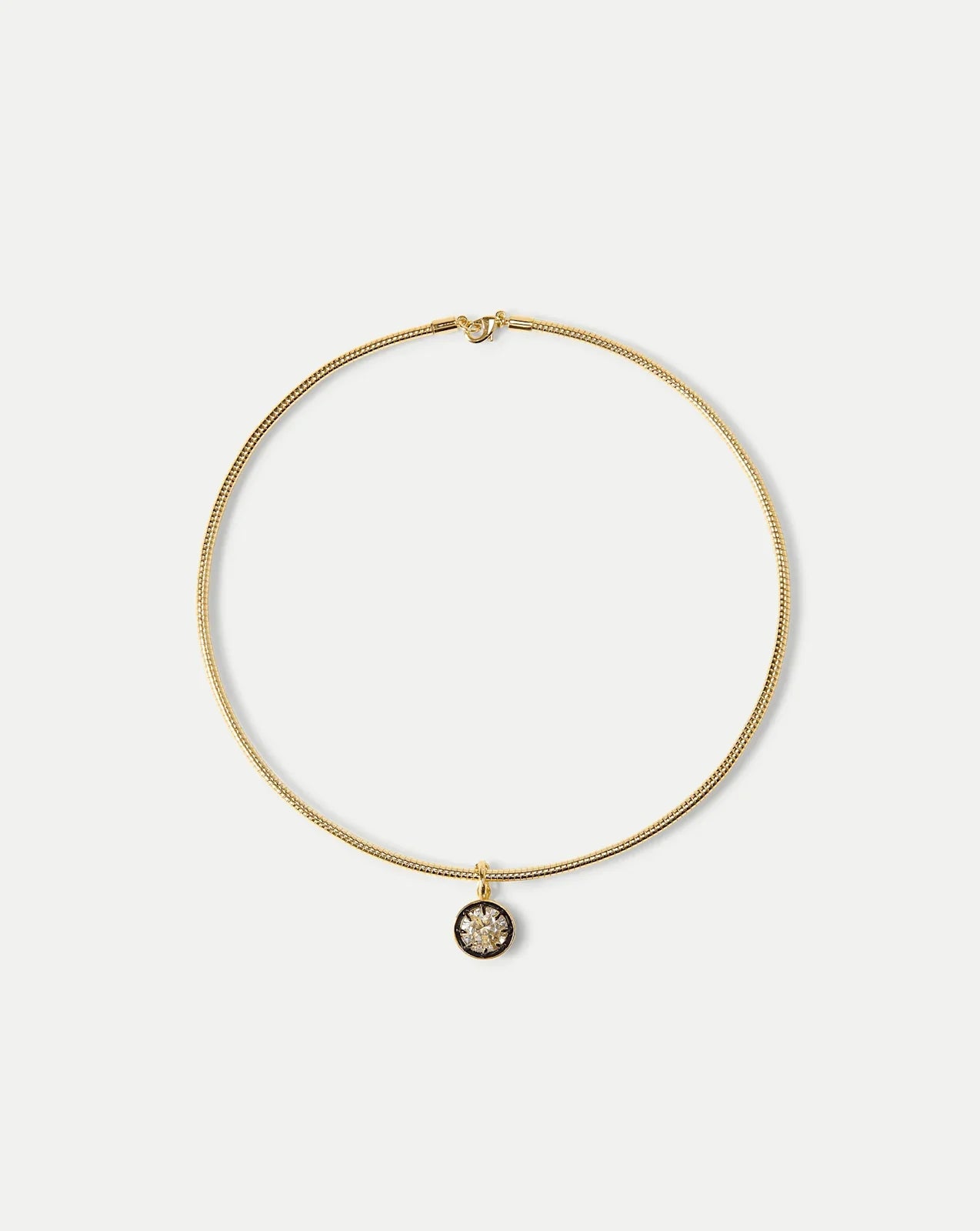 Gold Snake Chain Pendant Necklace