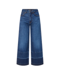 Taylor Released Hem Cropped Wide-Leg Jean