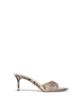 Tia Leather Kitten-Heel Sandal