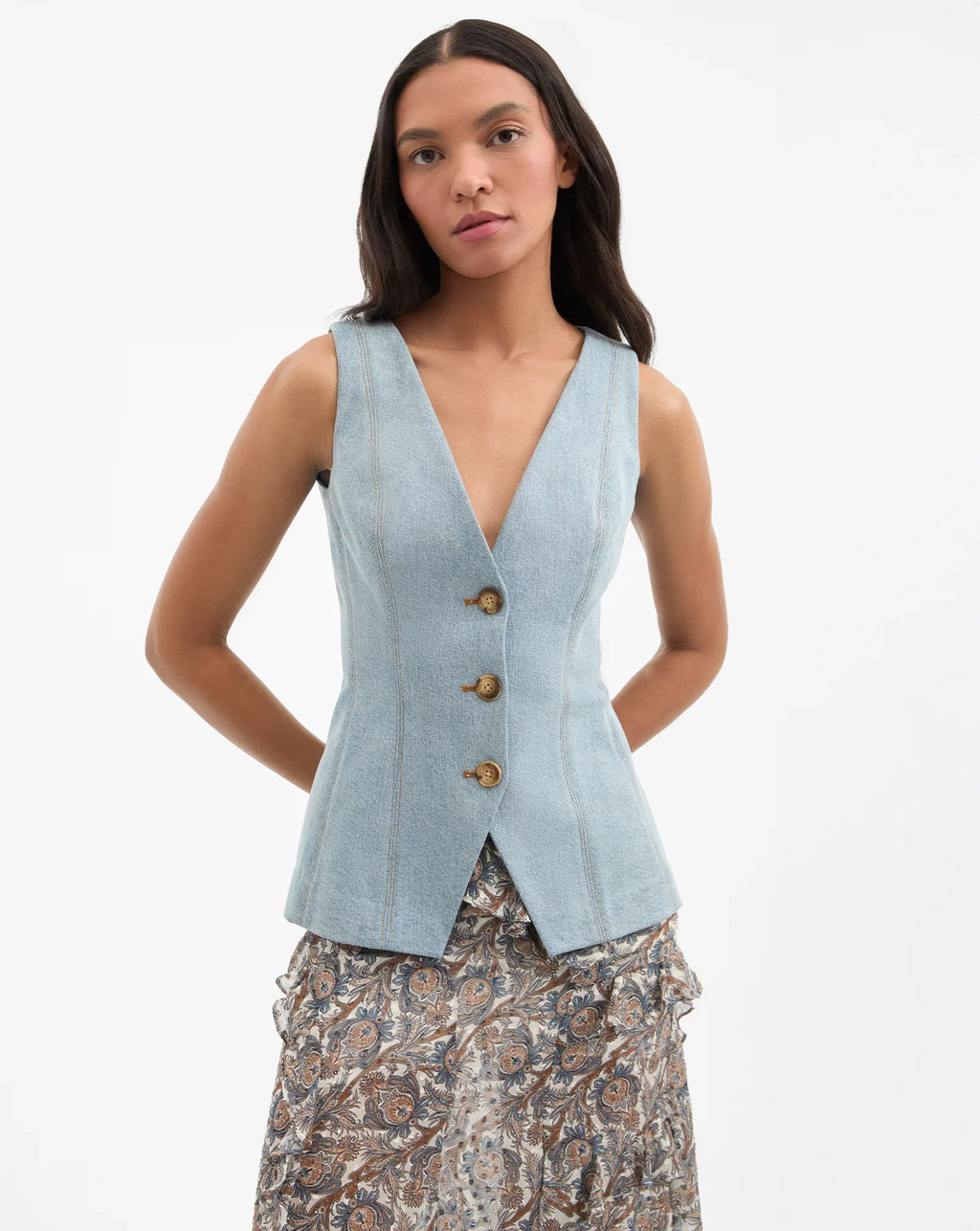 Avalina Denim Vest