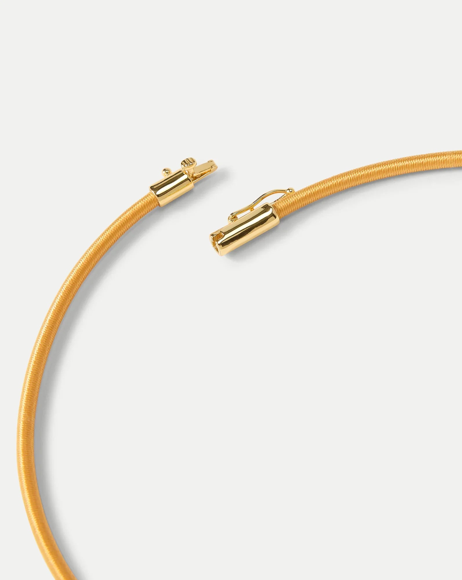 Yellow Cord Pendant Necklace