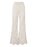 Daisy Wide-Leg Eyelet Pant