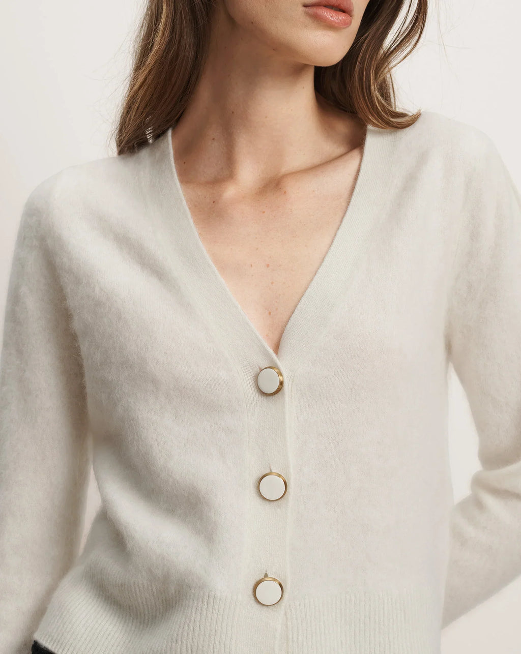 Solene Brushed Cashmere Cardigan
