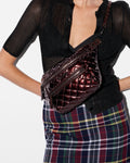 Bordeaux Lacquer Small Crosby Crossbody Sling
