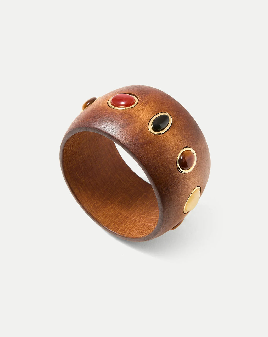 Wood Embellished Bangle