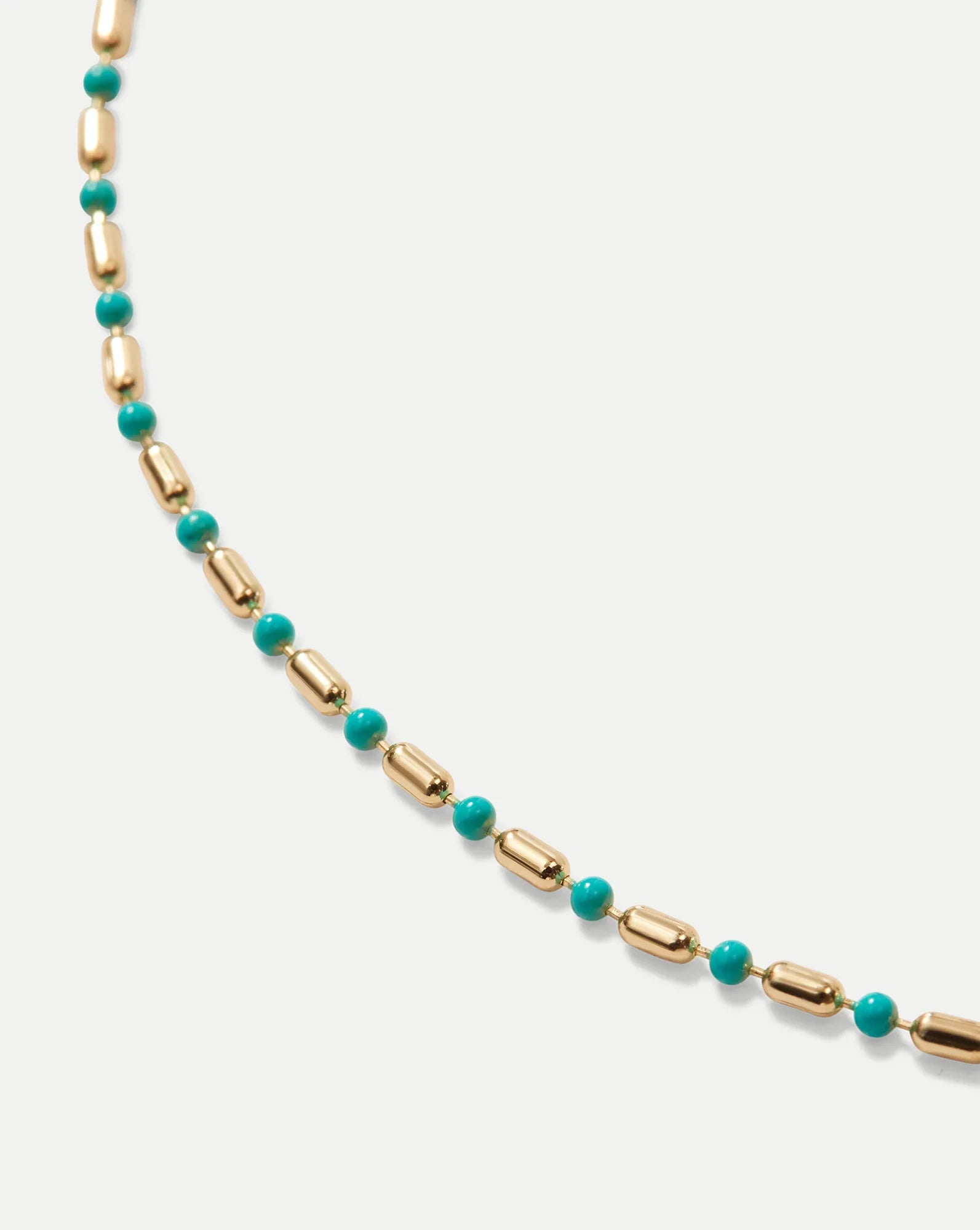 Enamel Bead Chain Necklace
