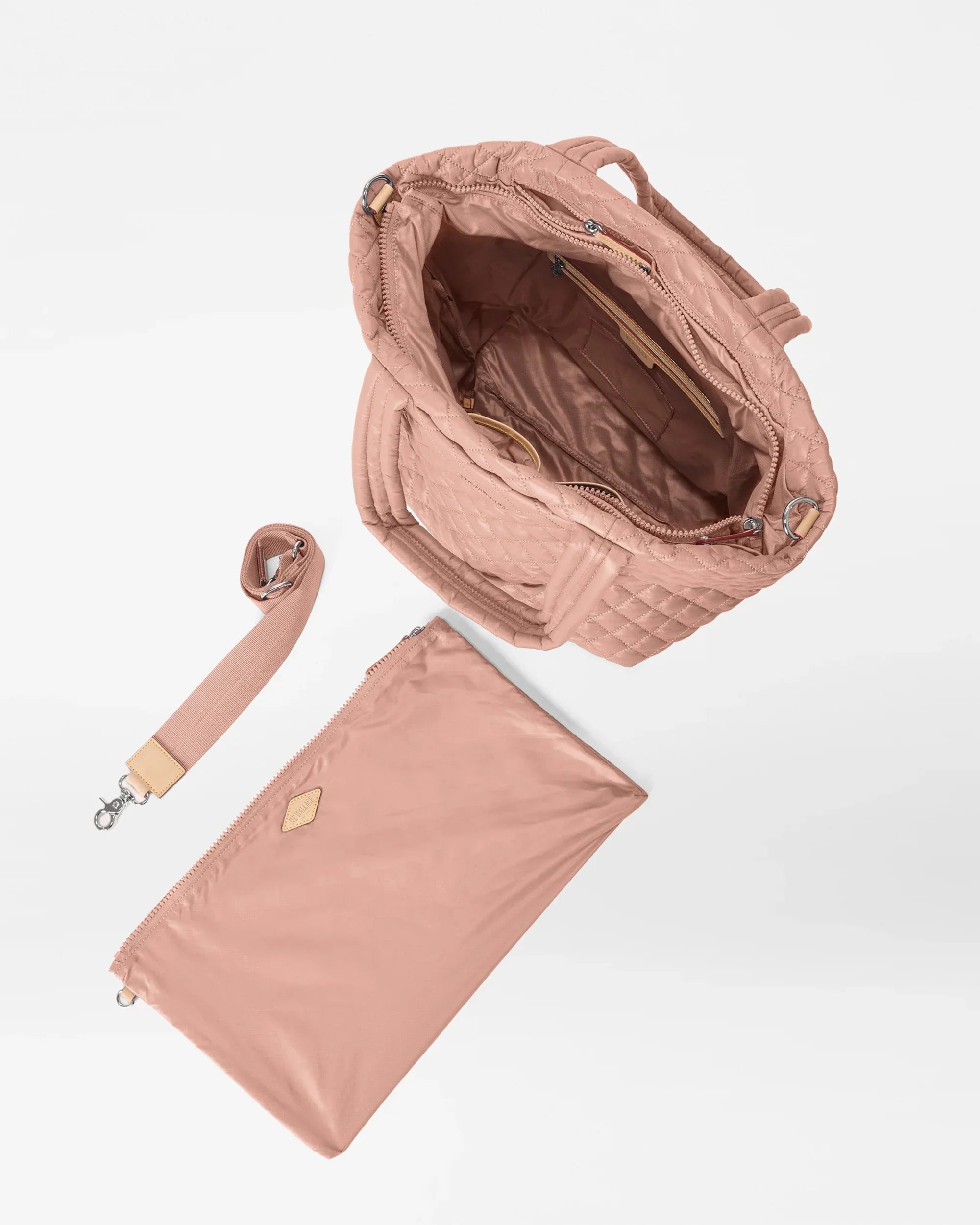 Dusty Rose Medium Metro Tote Deluxe