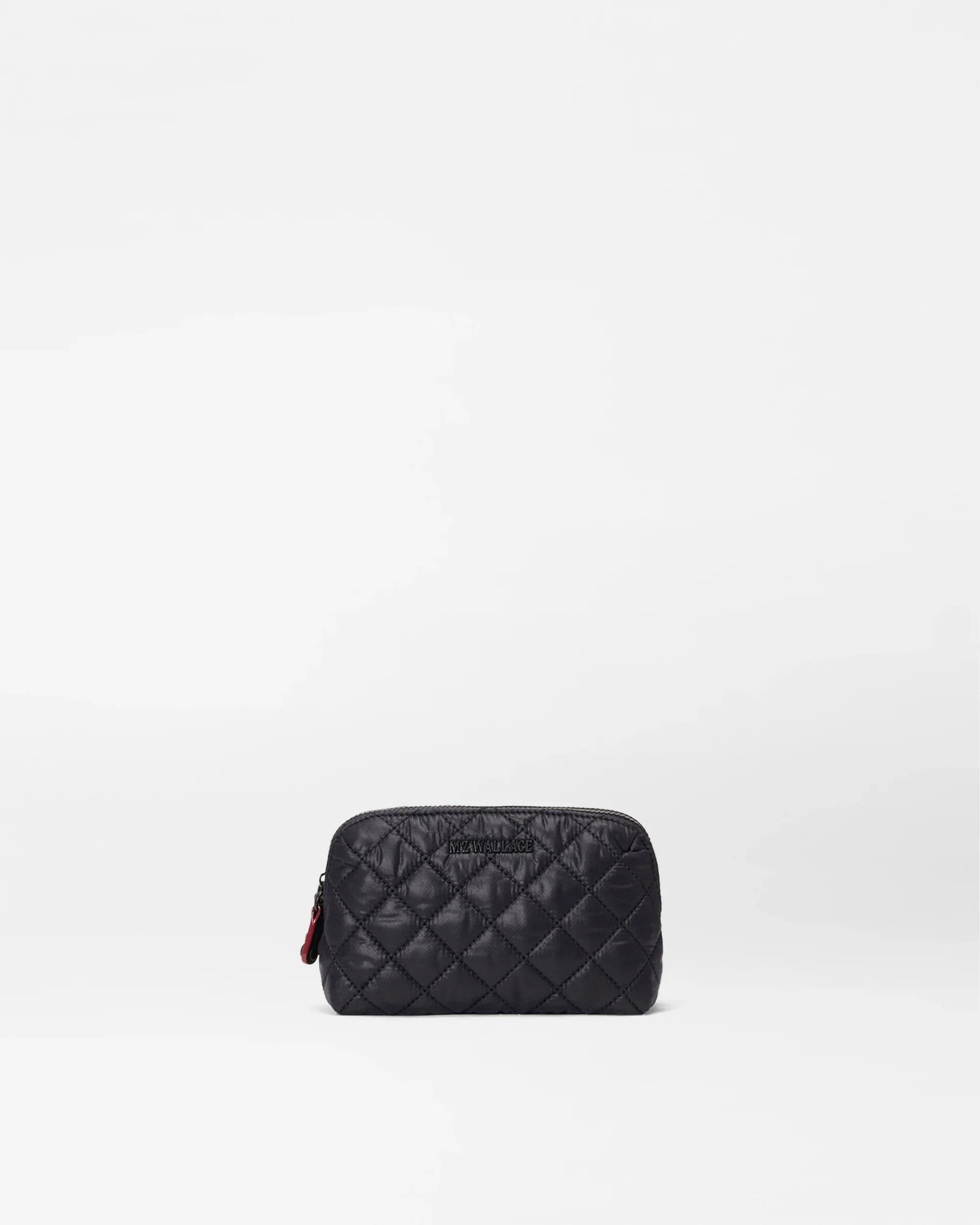Black Small Double Zip Cosmetic