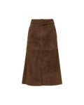 Alexie Suede Midi Skirt