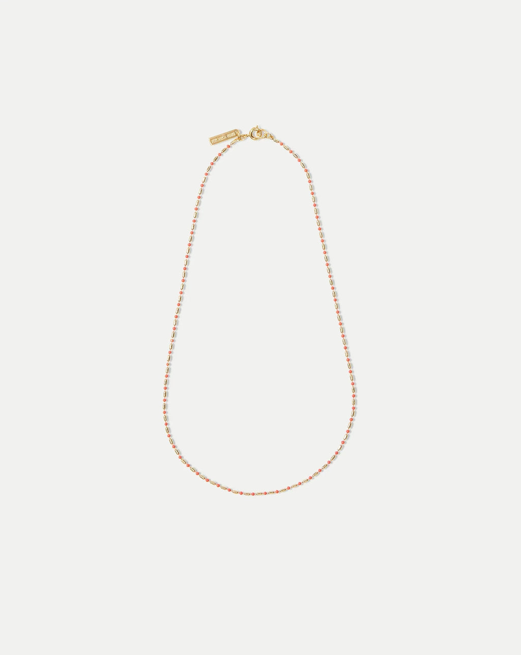Enamel Bead Chain Necklace