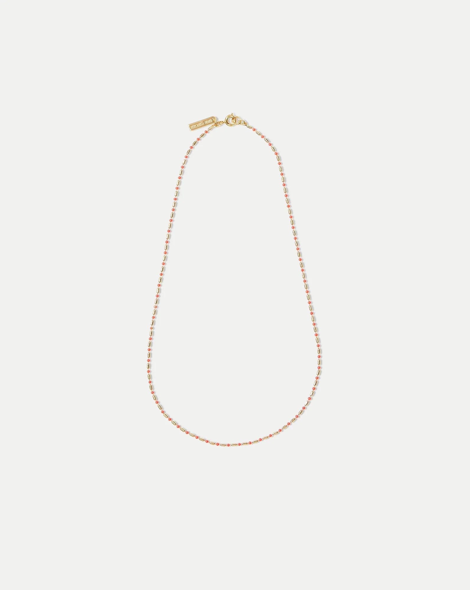 Enamel Bead Chain Necklace