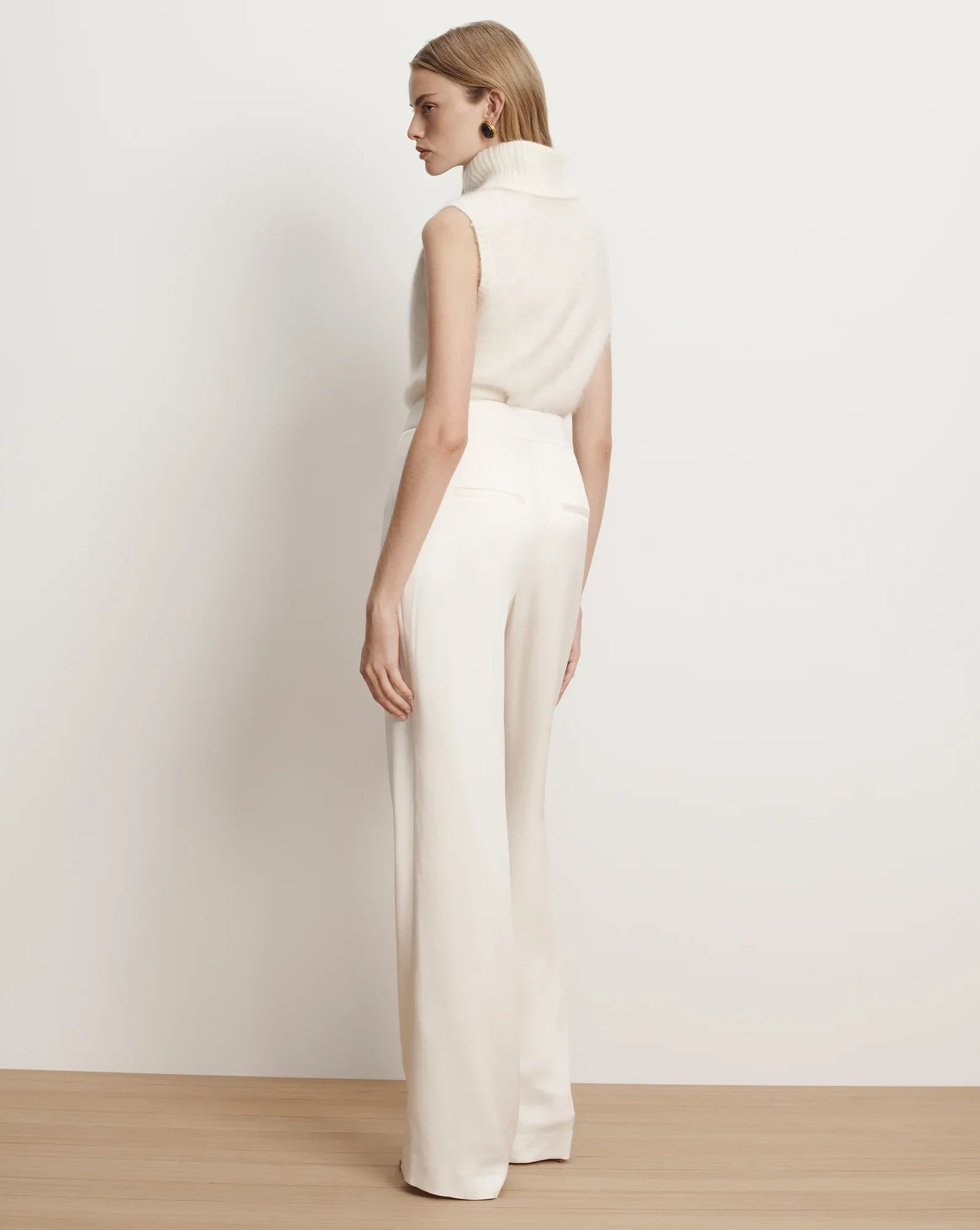 Mazzy Brushed Cashmere Sleeveless Sweater