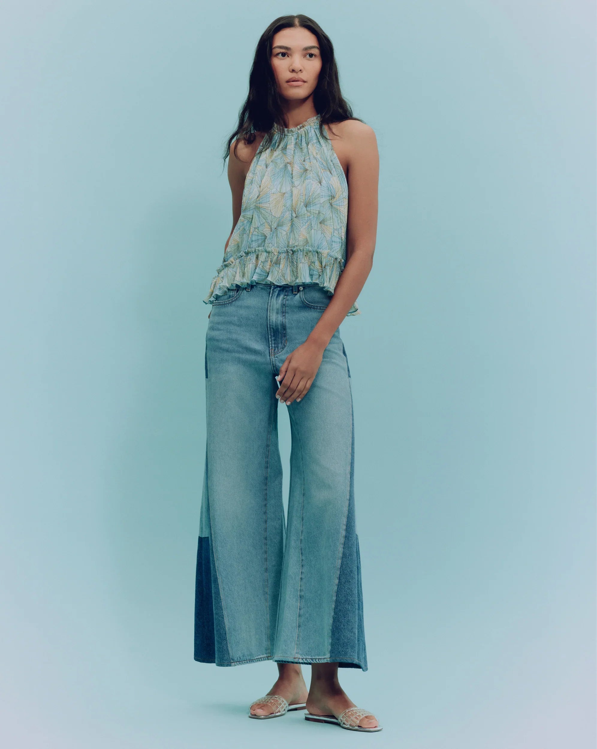 Renee Pleated Halter Top