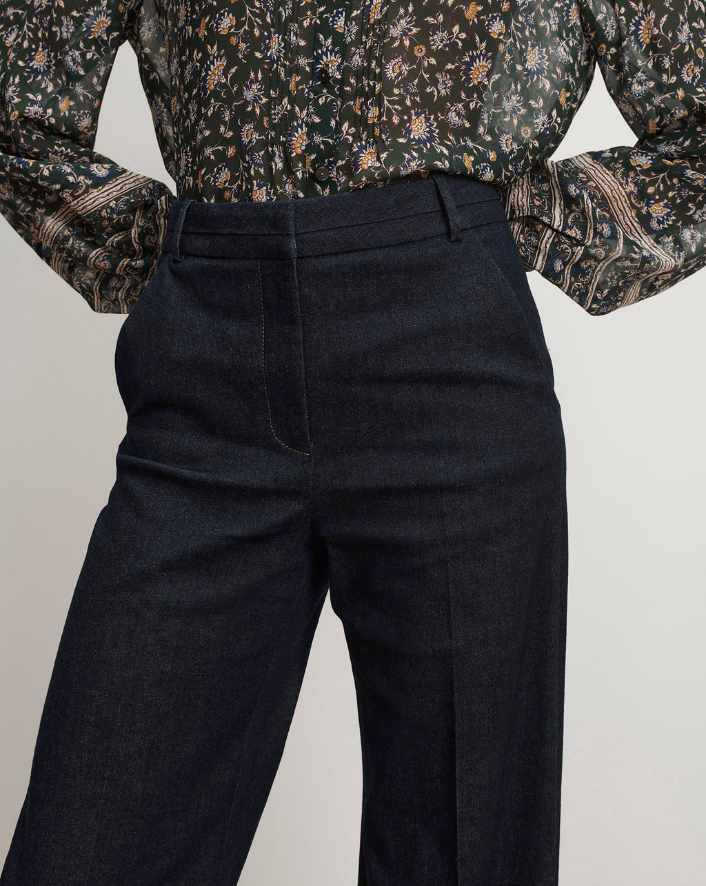 Crue Wide-Leg Denim Pant