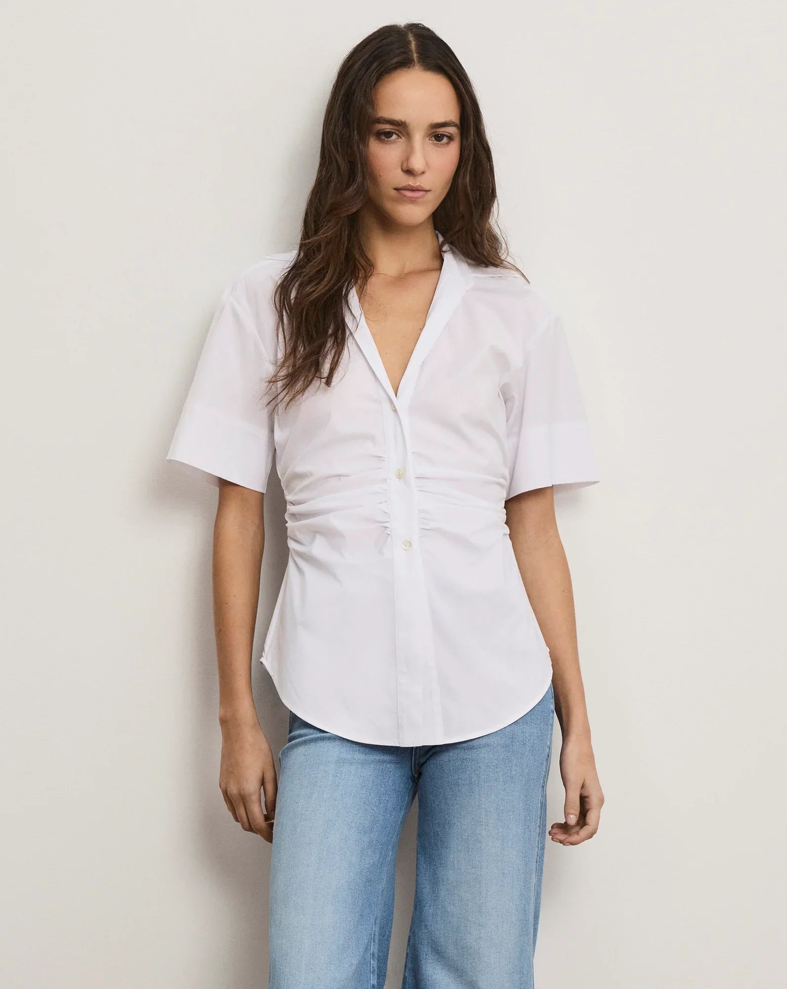 Devra Short-Sleeve Button-Down Shirt