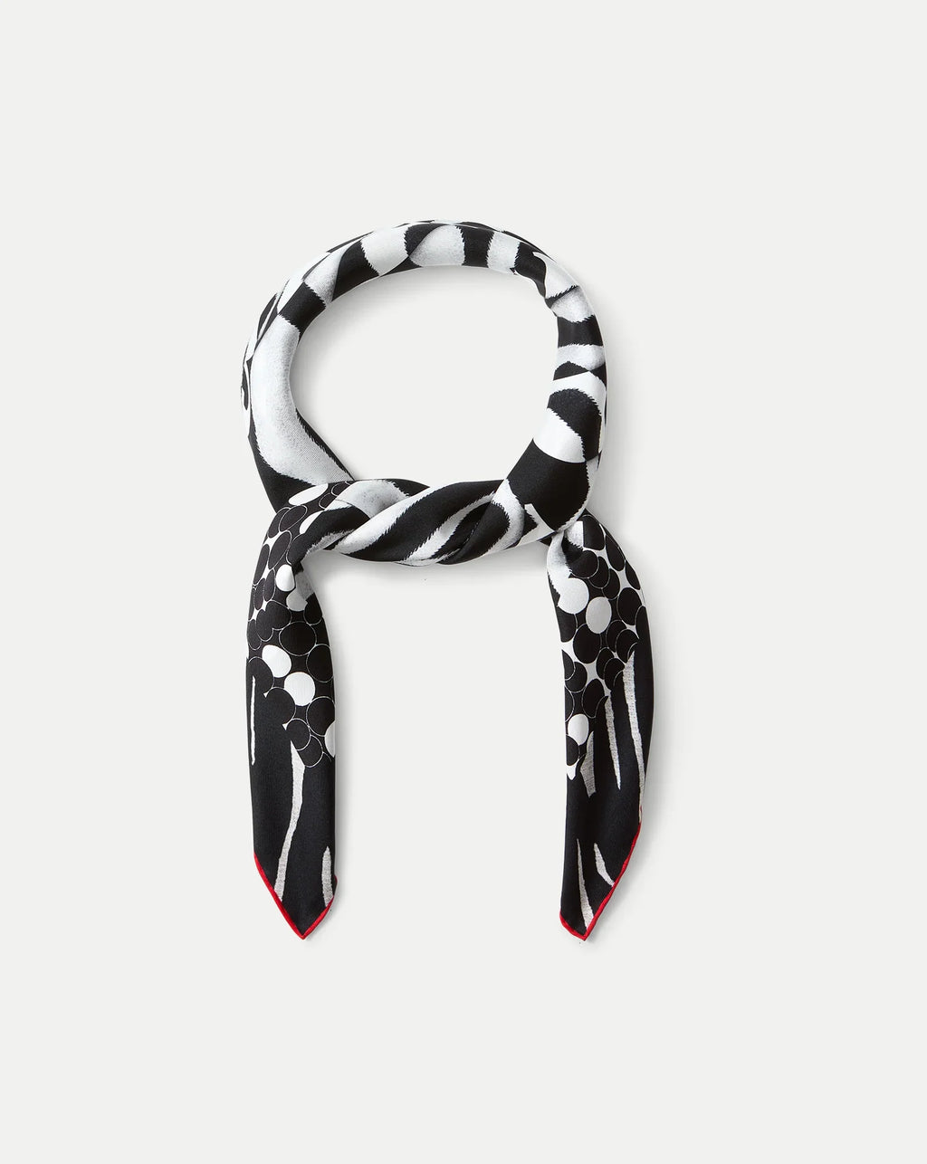 Abstract Bandana Silk Scarf