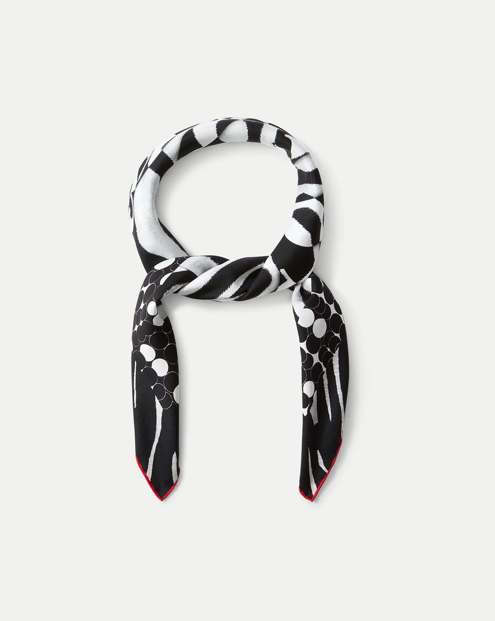 Abstract Bandana Silk Scarf