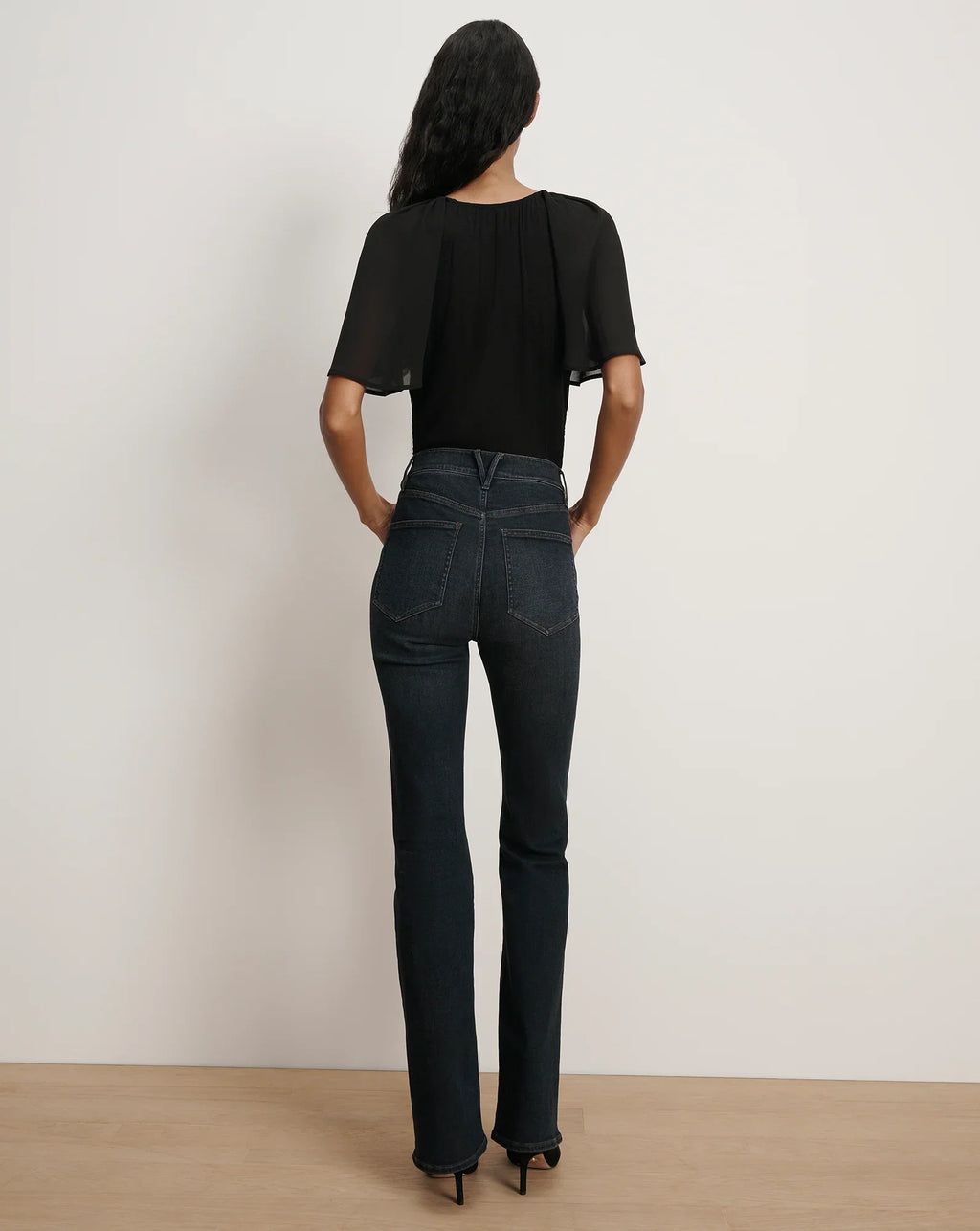 Arisa Chiffon-Sleeve T-Shirt