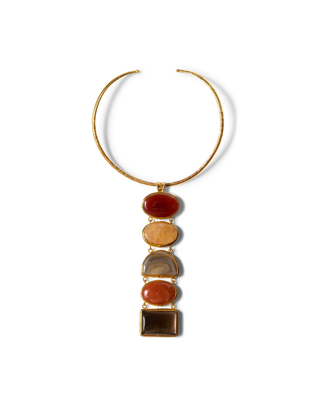 Torque Semi-Precious Stone Necklace