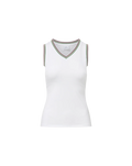 Spin Striped-Trim Tank Top