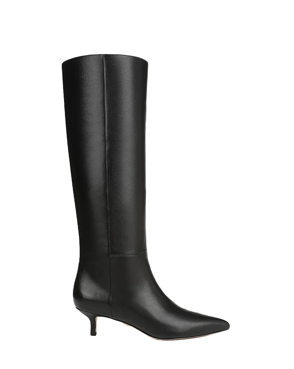 Lisa Kitten-Heel Boot | Wide-Calf