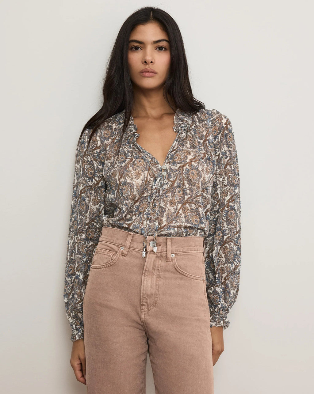 Hickory Silk Blouse