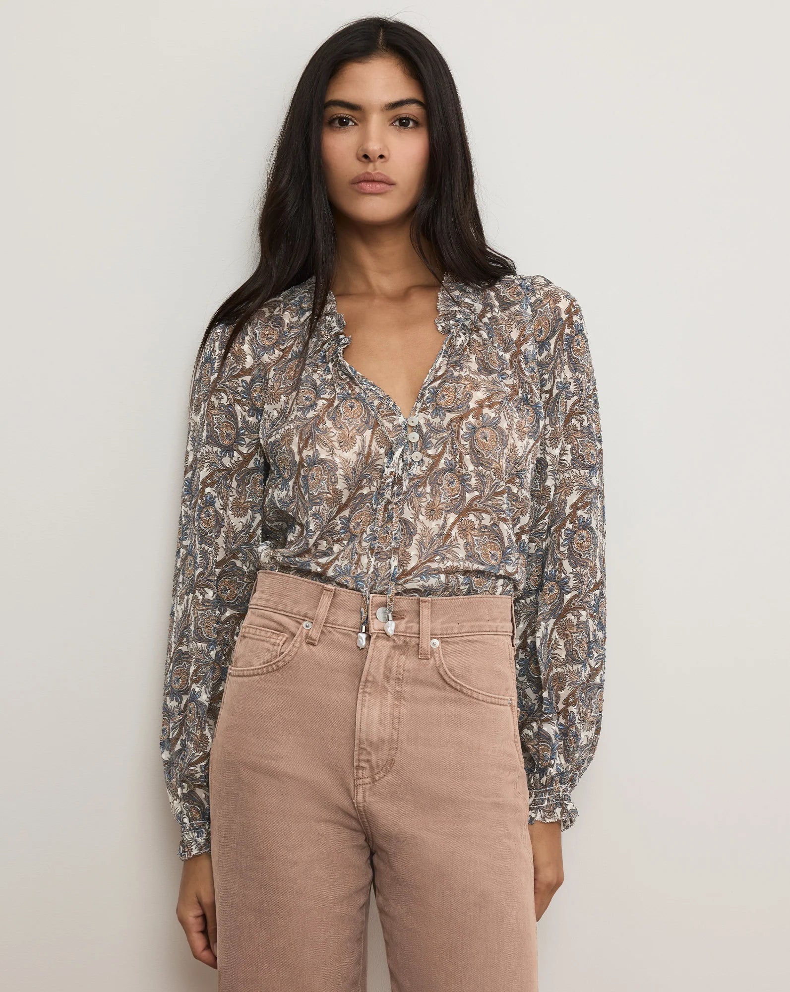 Hickory Silk Blouse