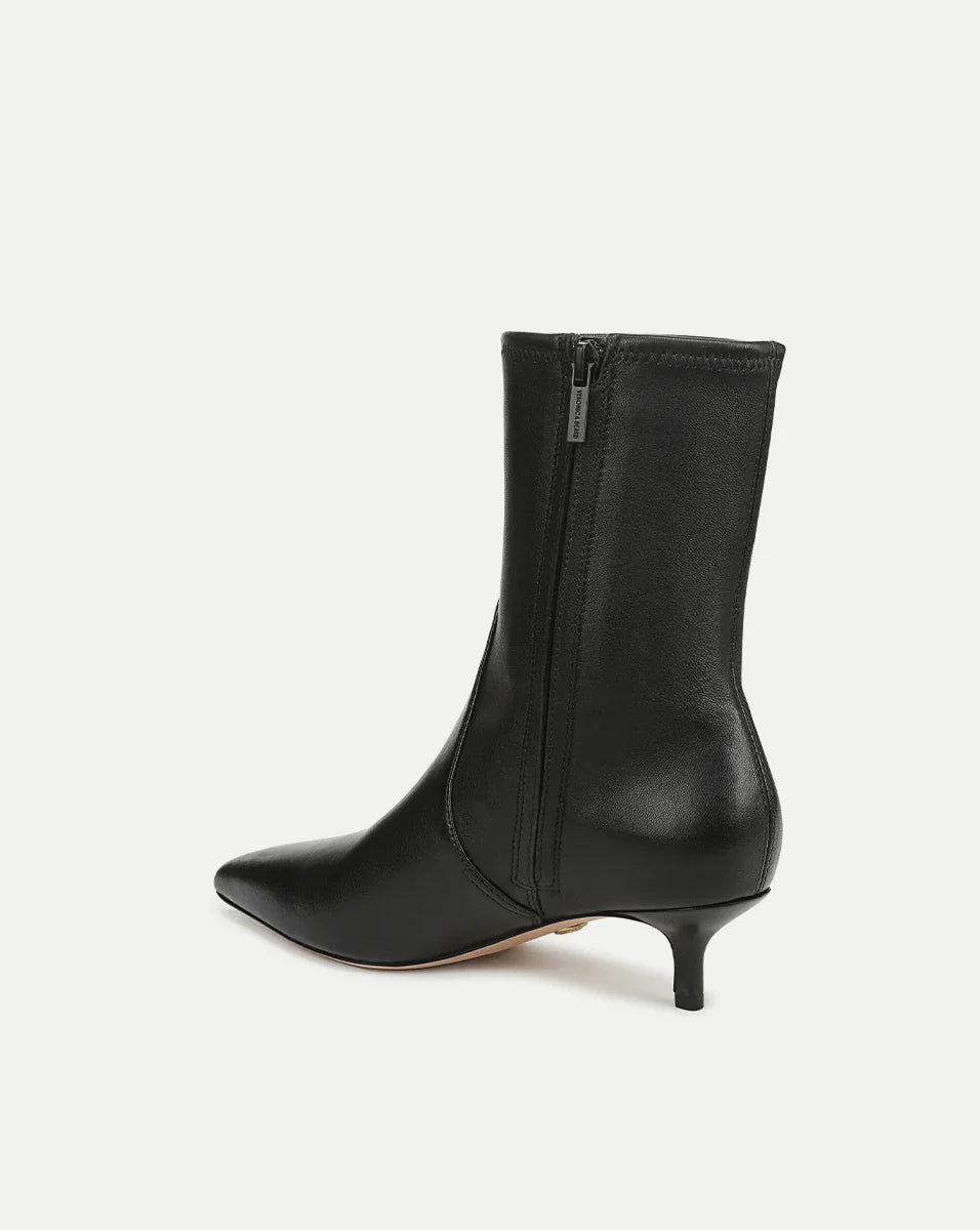 Lisa Stretch Kitten-Heel Ankle Boot