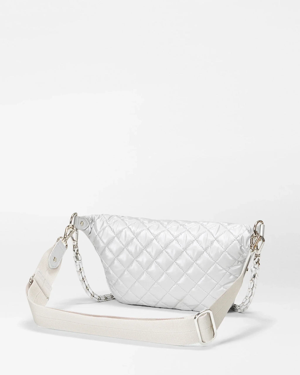 Oyster Metallic Small Crosby Crossbody Sling
