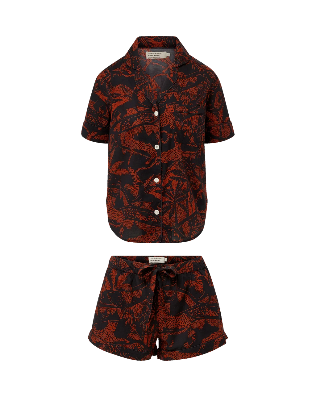 Short-Sleeve Cotton Pajama Set