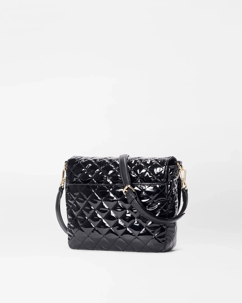 Black Lacquer Medium Crosby Lock Crossbody