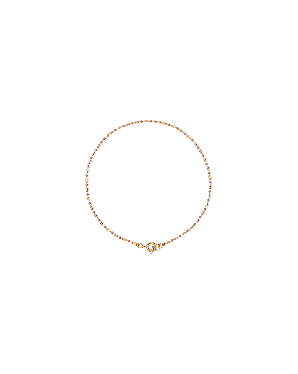 Enamel Bead Chain Anklet