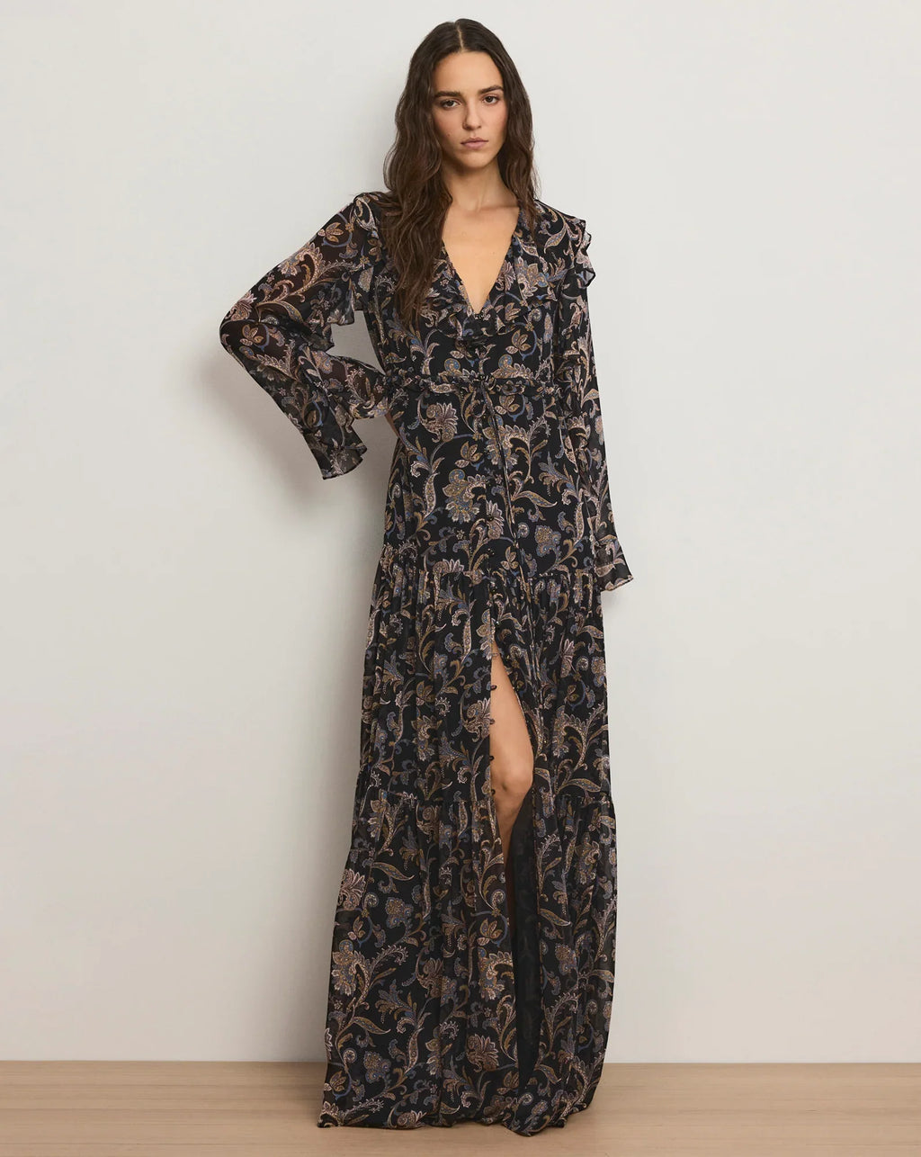Akara Silk Maxi Dress