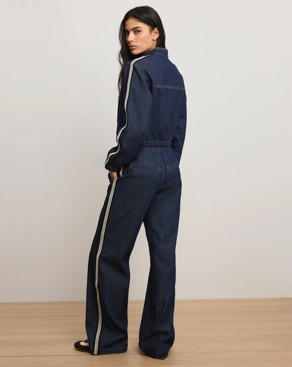 Gigi Denim Track Jacket