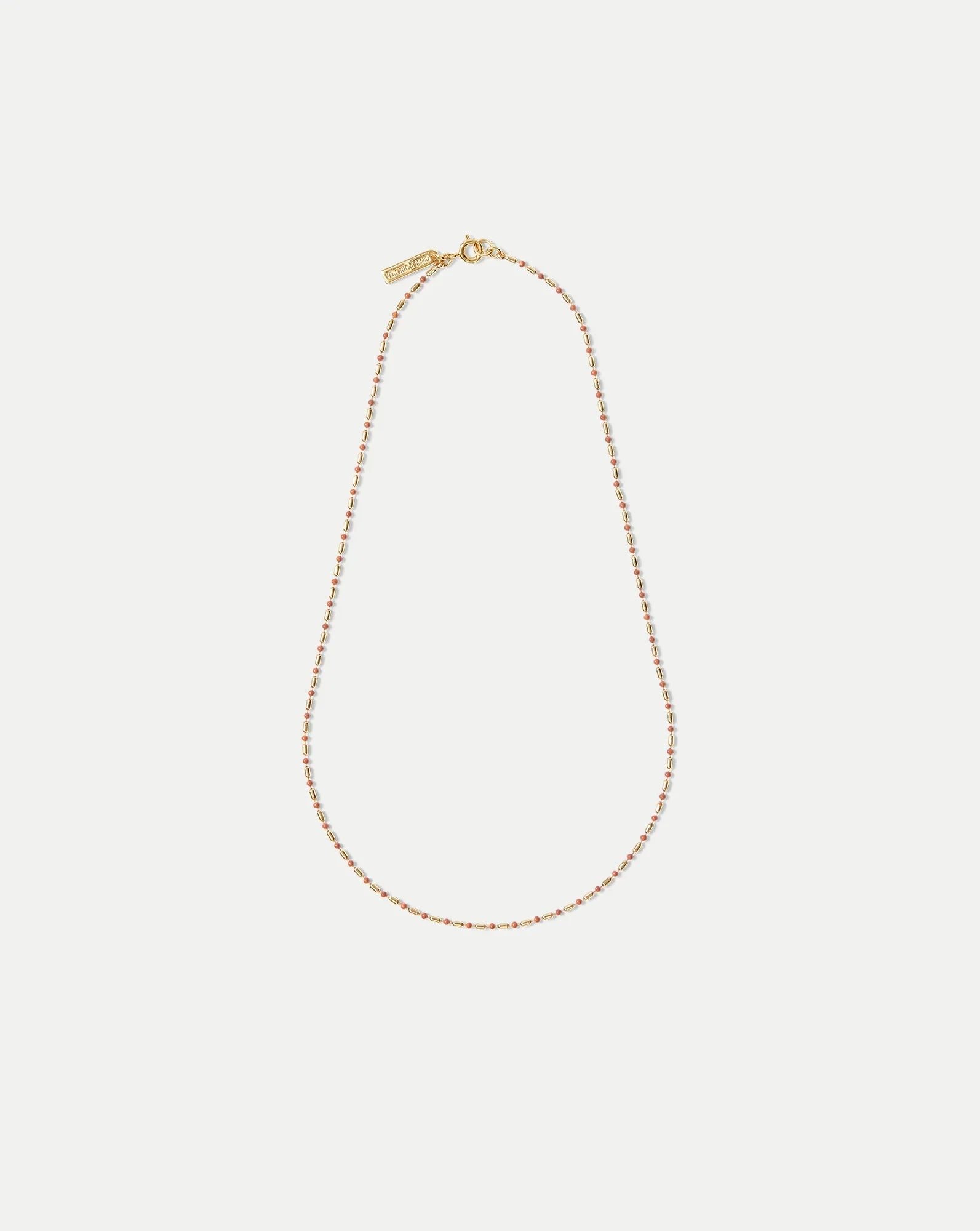 Enamel Bead Chain Necklace
