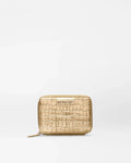 Gold Croc Effect Passport Organizer