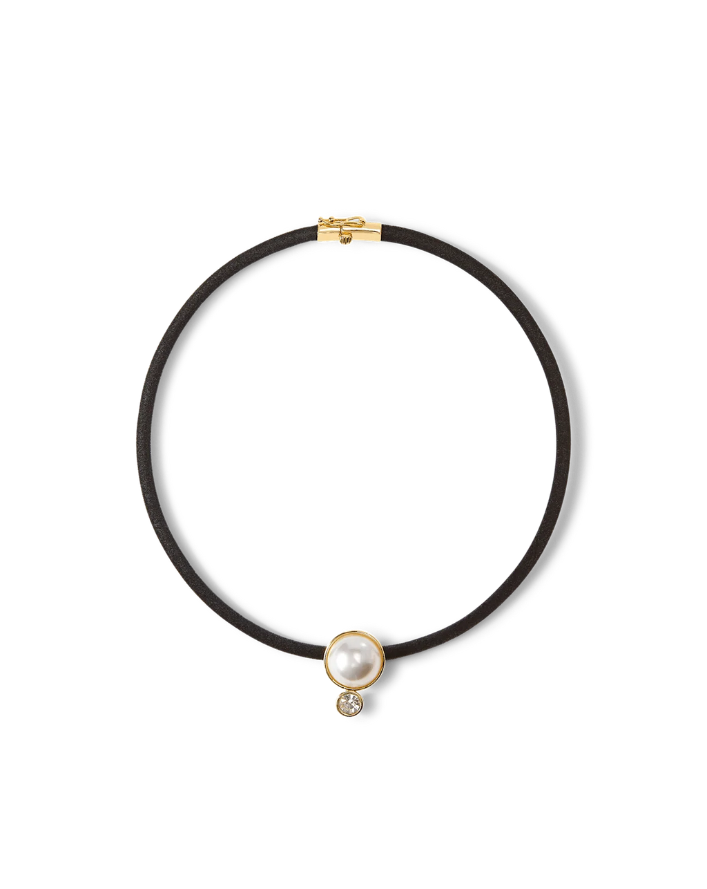 Pearl Pendant Cord Necklace